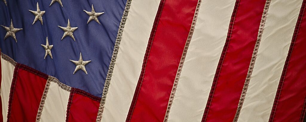 US Flag Close Up